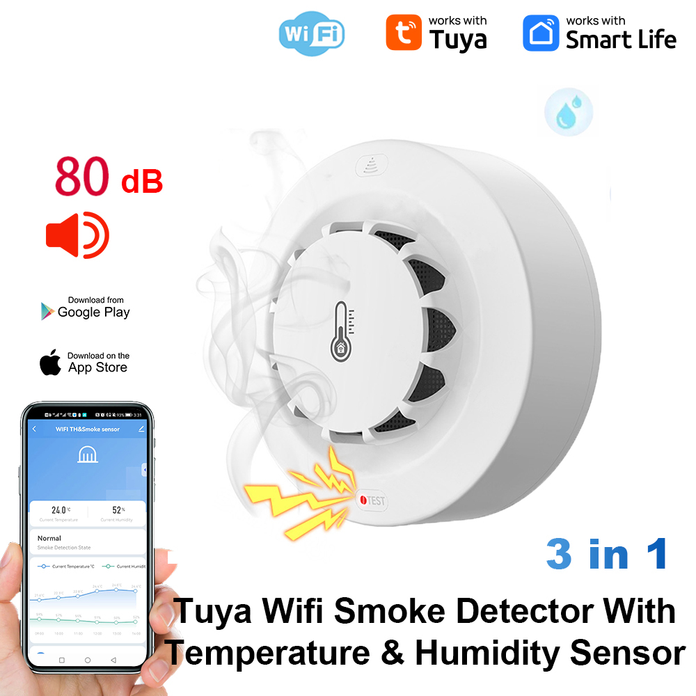 Smart Home Security - Датчик температуры и влажности Tuya WiFi,
