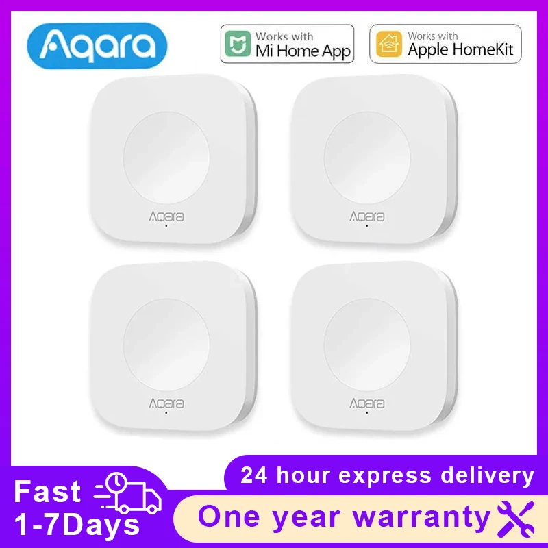 Smart Home Os - Беспроводной мини-переключатель Aqara zigbee, сенсорный концентратор