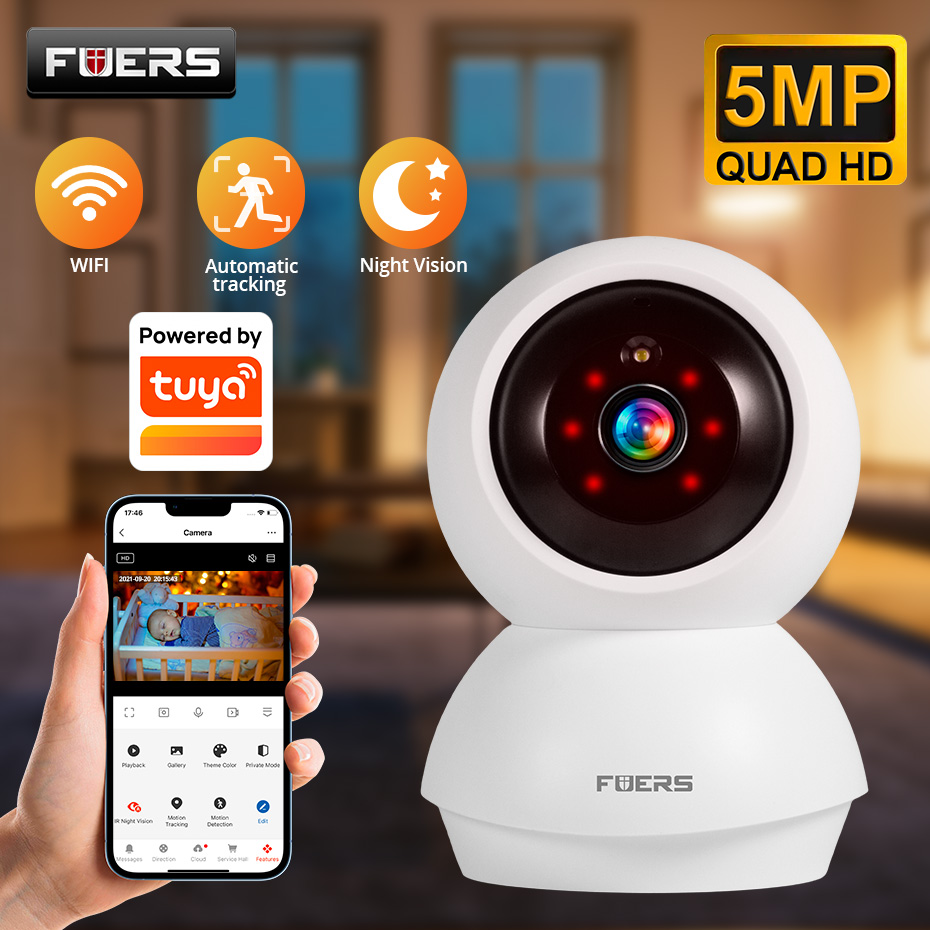 Smart Home Windows App - Беспроводная IP-камера Fuers 5 МП для