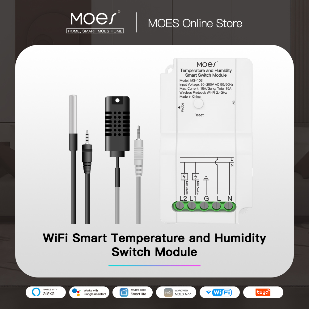 Smart Home Thermostat - Интеллектуальный модуль переключателя температуры и влажности