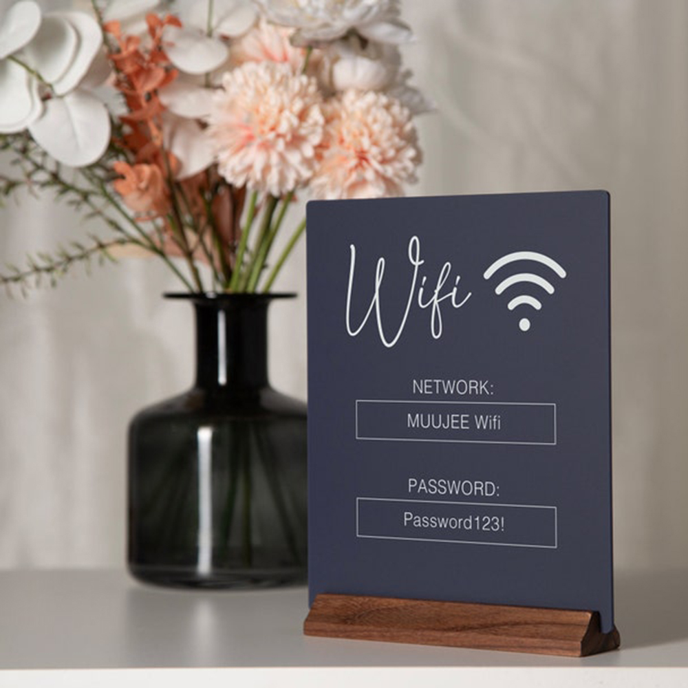 Airbnb Smart Home - Изготовленная на заказ акриловая настольная вывеска