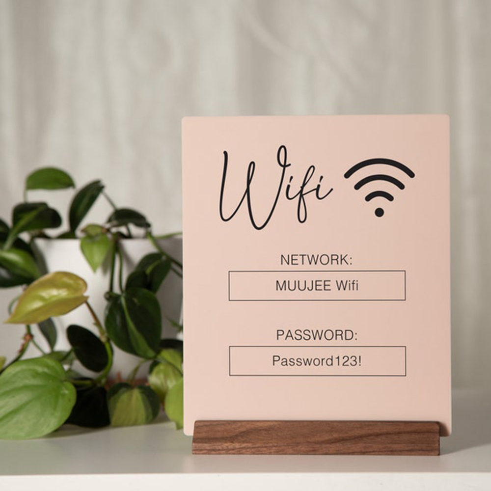Airbnb Smart Home - Изготовленная на заказ акриловая настольная вывеска