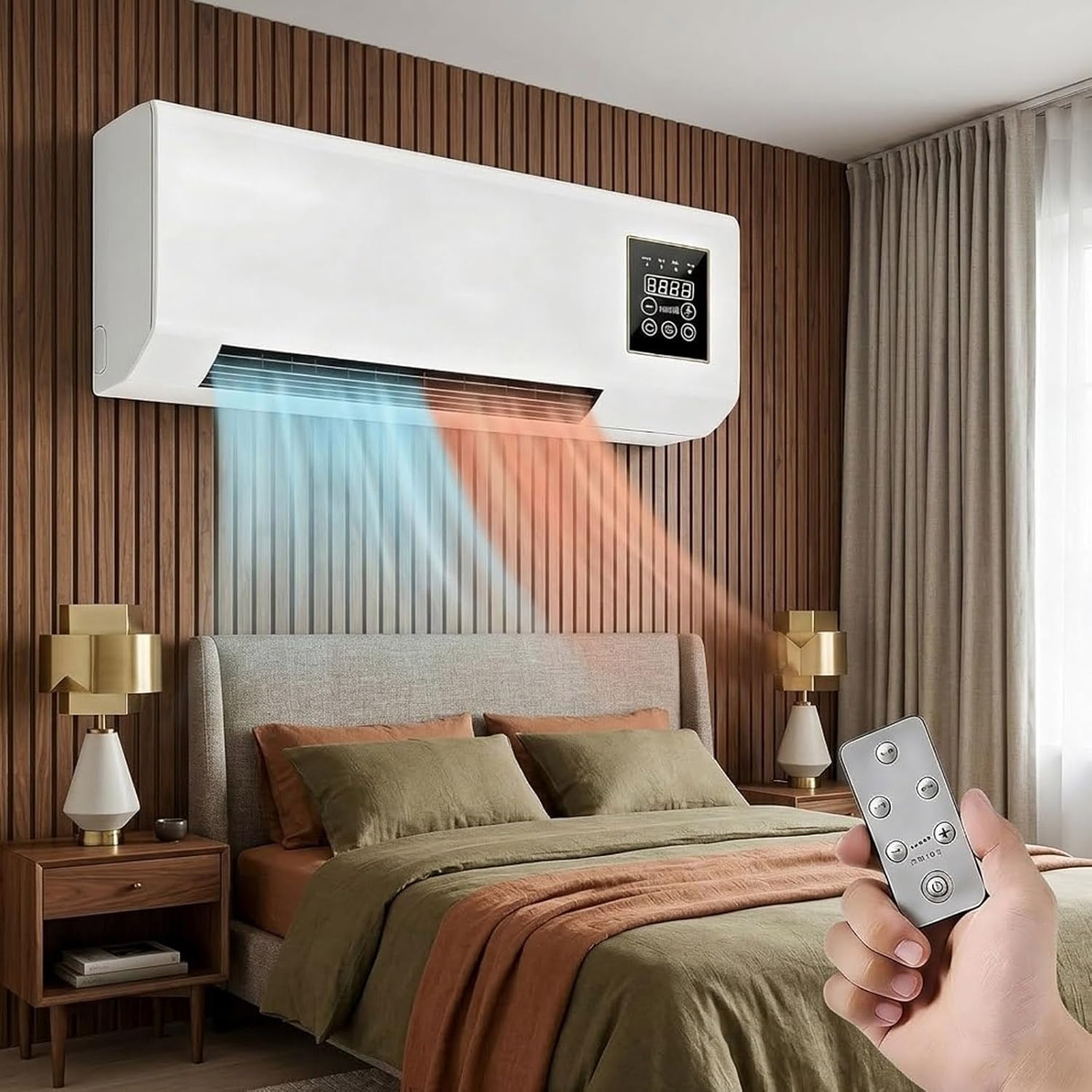 Smart Bathroom Fan - Настенный кондиционер-вентилятор, комбинированный обогреватель и охладитель