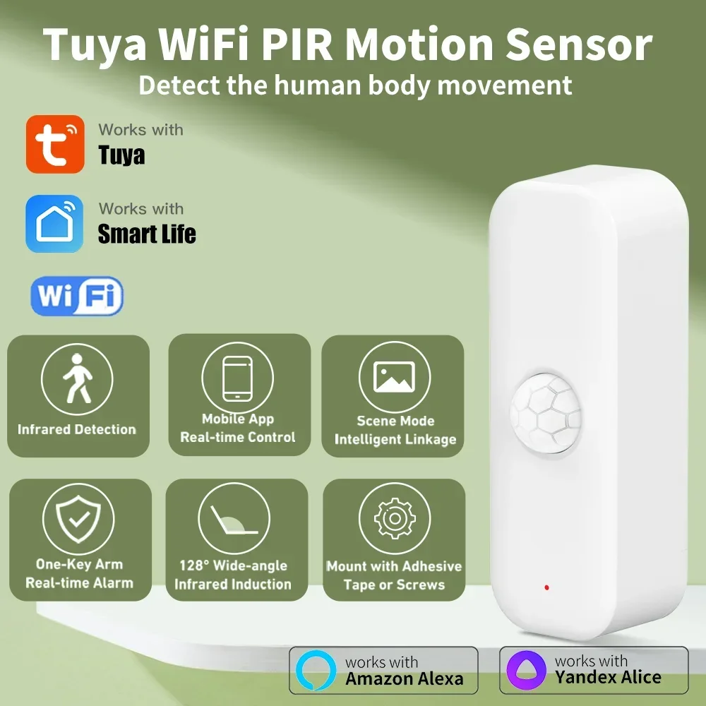 Smart Home Outdoor - Датчик движения Tuya WiFI PIR Smart