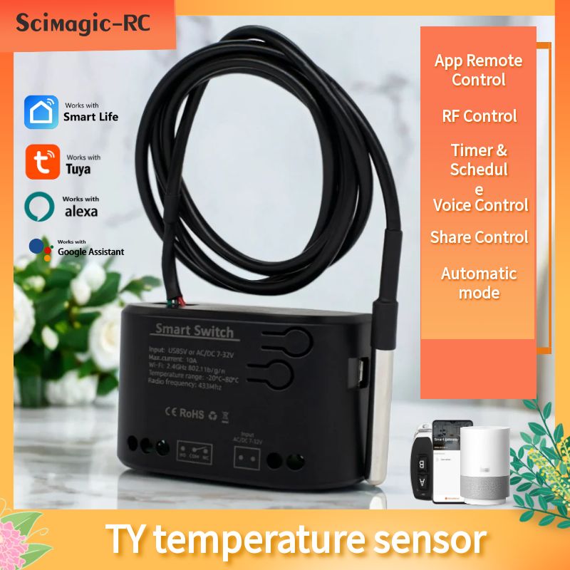 Smart Home Thermostat - Tuya Wi-Fi умный датчик температуры монитор