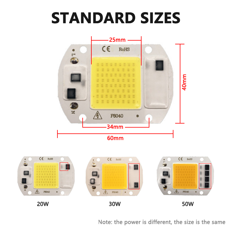 3000K 6000K Φ COB Chip Светоди – обзор и цена Smart Home Outdoor