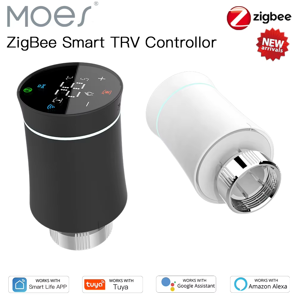 Moes ZigBee TRV Термостат Tuya – обзор и цена Smart Home Thermostat