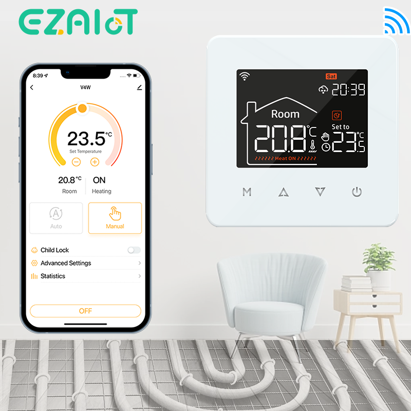Wi-Fi термостат для подогрева  – обзор и цена Smart Home Thermostat